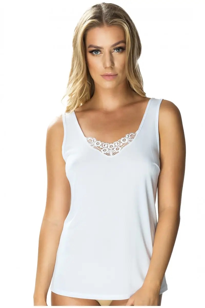 Elegancka Koszulka Damska Karina Podkoszulek Biała I Rozm.44