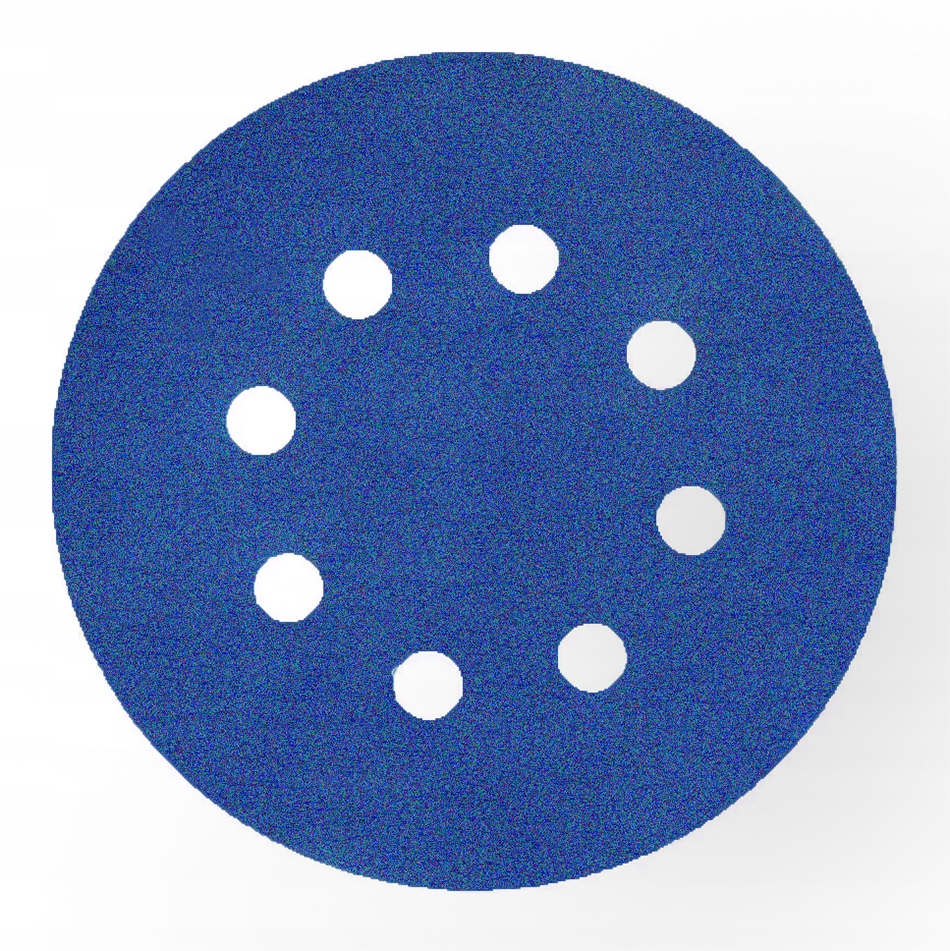 PAPIER ŚCIERNY KRĄŻEK NA RZEP 125mm p80 H8 Cyrkon H821 Jakość !!!!!