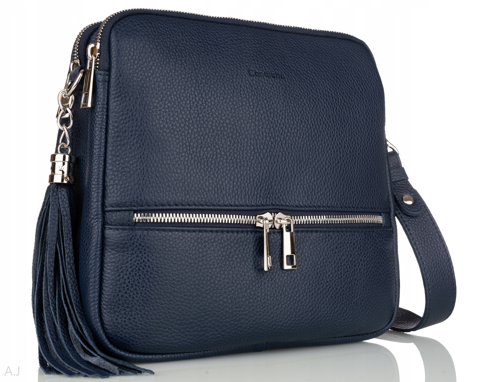 Kabelka z přírodní kůže kabelka přes rameno kožená crossbody elegantní kvality