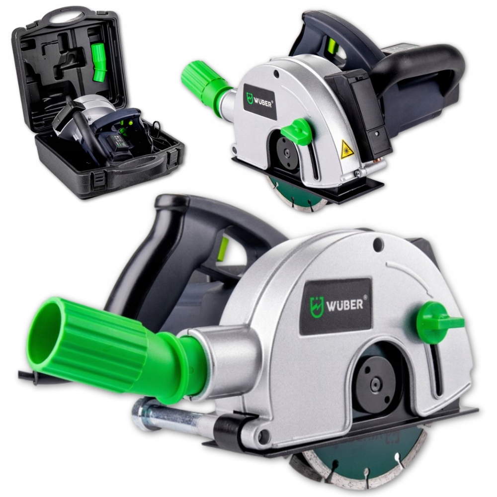 Silná Bruzdovačka na betonu Laser+ 2 Kotouče kufr 3100W adaptér na prach