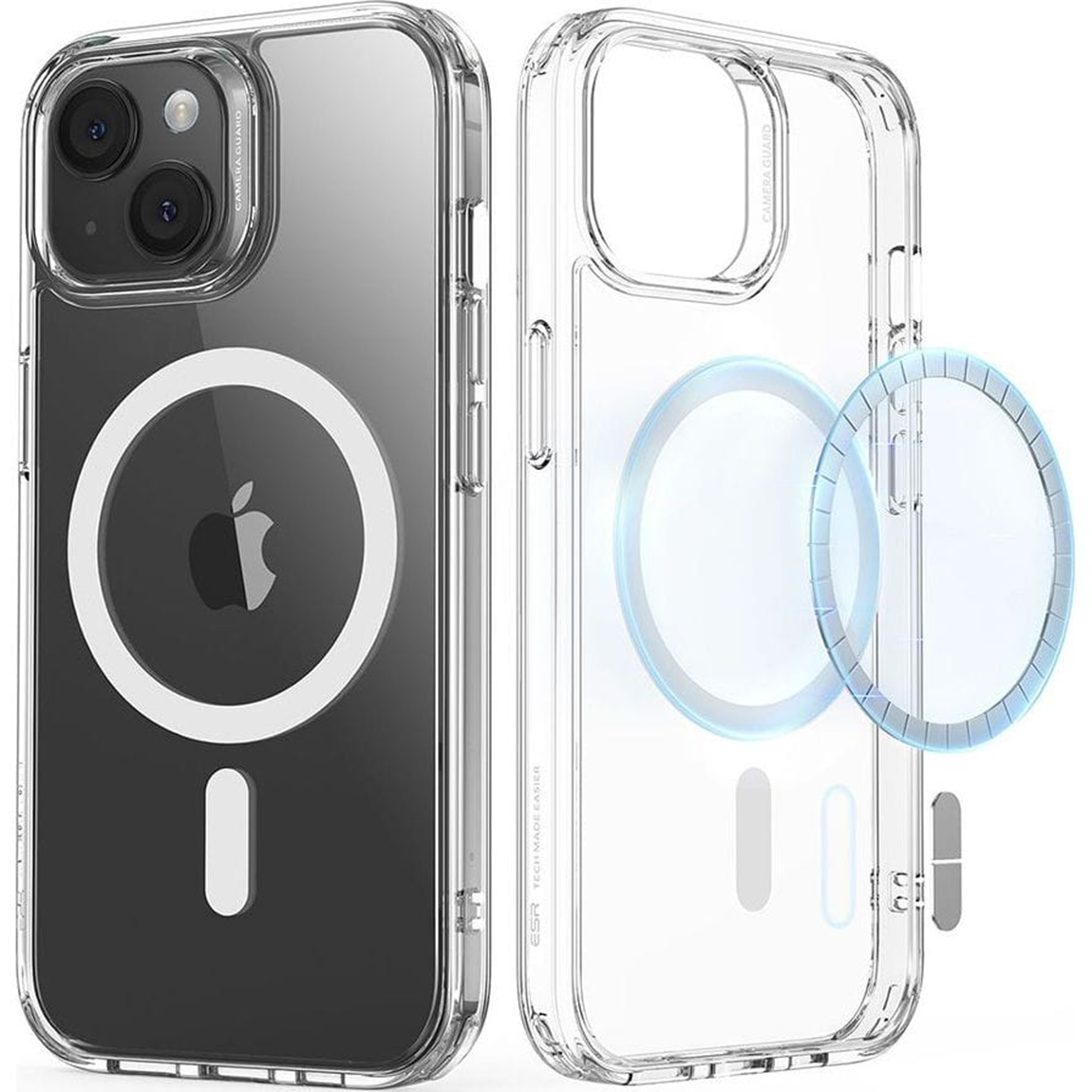 Esr Classic Hybrid HaloLock etui do iPhone 15 Plus przezroczyste