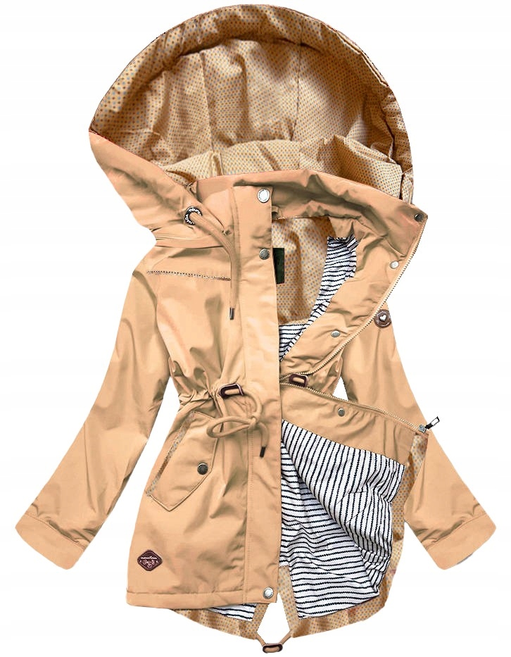 Dámská Parka Bunda CAN-561 Písková XL (42)