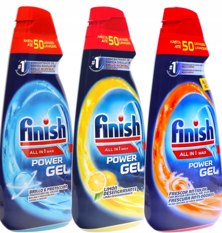 Levně Finish Gel All-in-One Orange 3x1l Power Gel do myčky