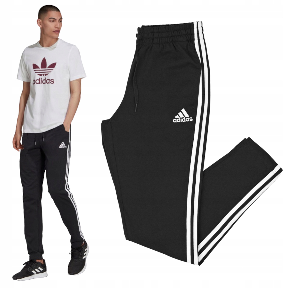 

Spodnie Adidas Męskie Dresowe Bawełniane M
