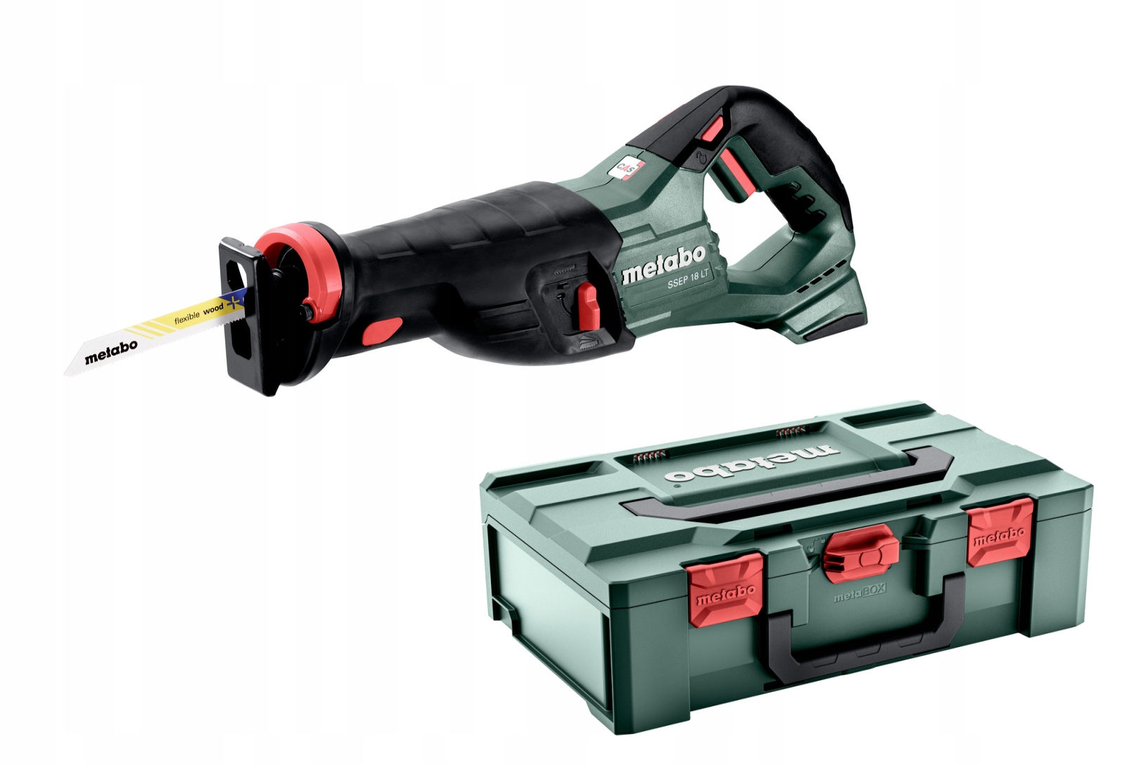 METABO SSEP 18 LT AKUMULÁTOROVÁ CHVOSTOVÁ PÍLA 18V KUFOR METABOX 165L