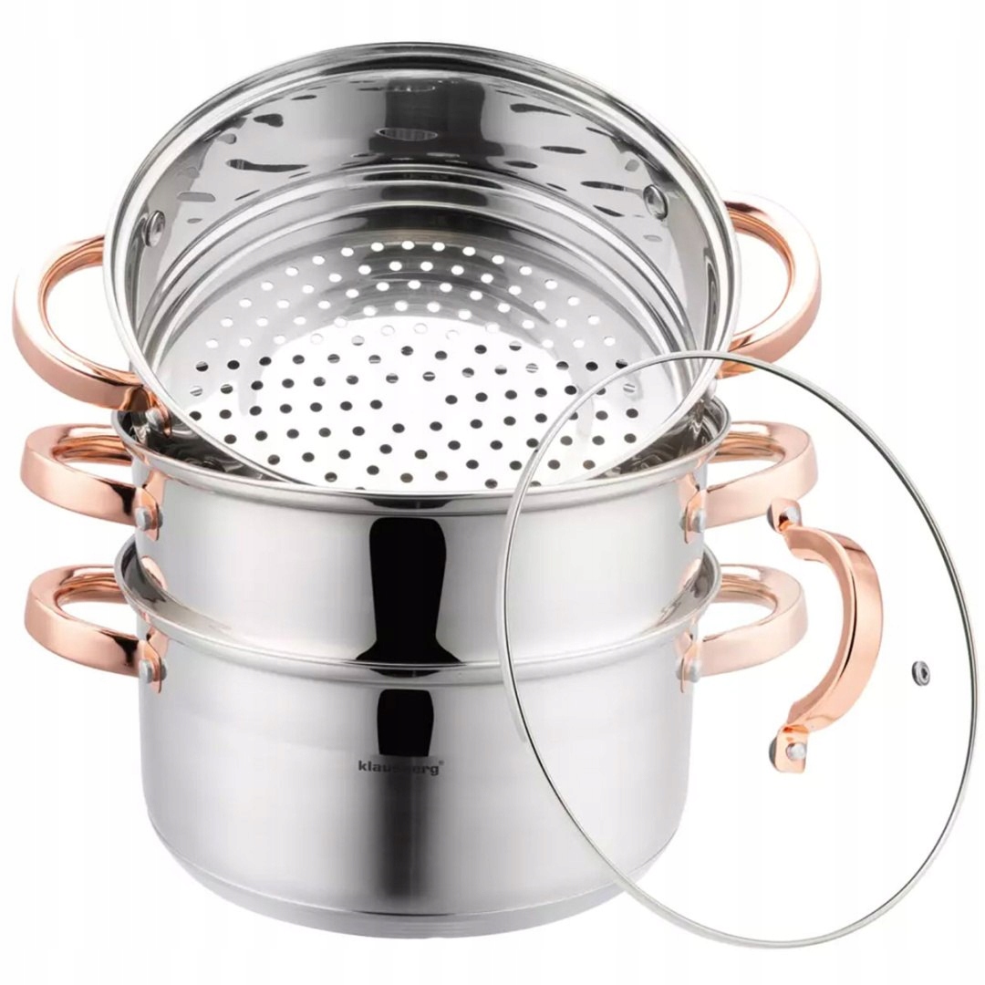 Hrnec Na Páru Klausberg 4 Díly. 24 cm KB-7735 Rose Gold