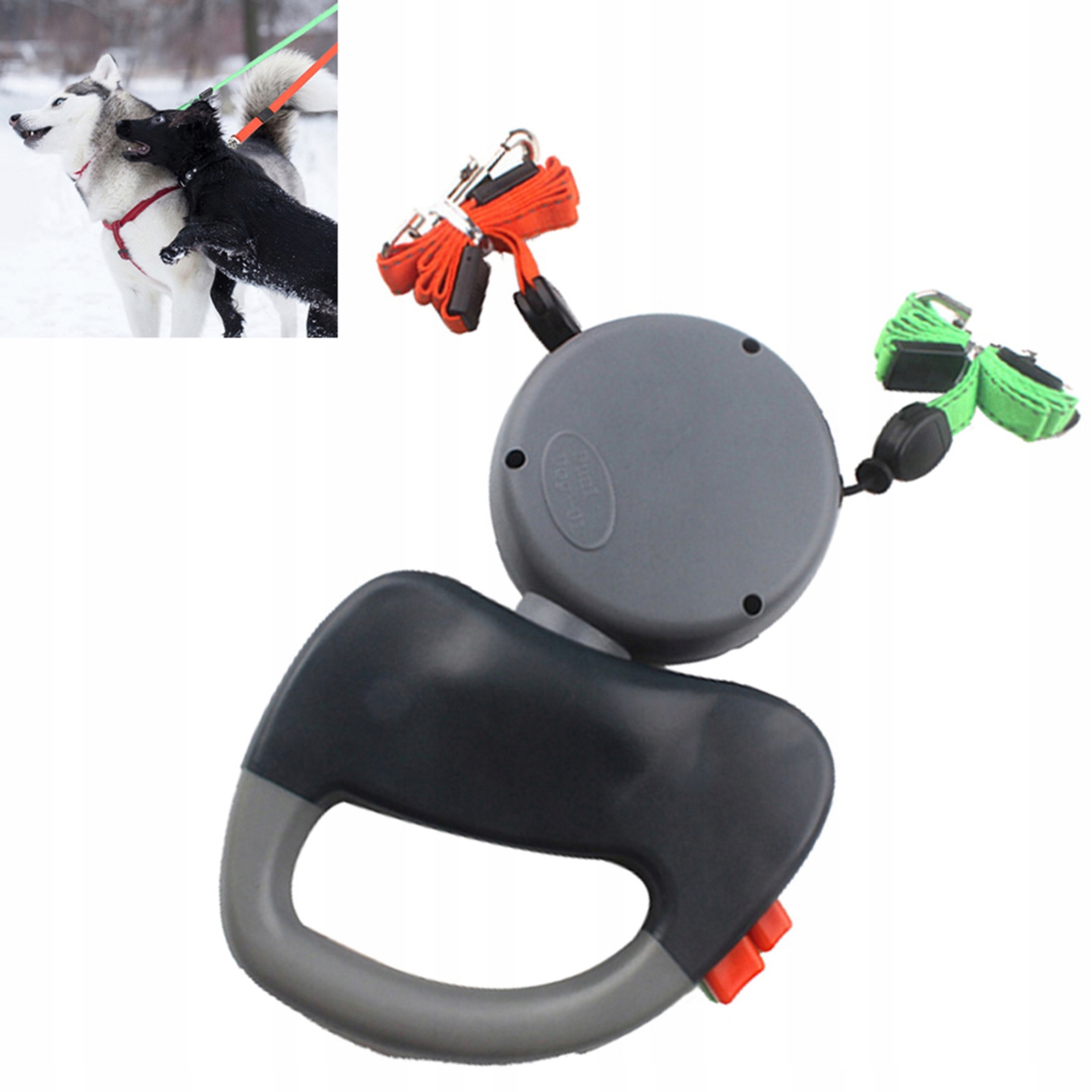 Vodítko Dvojité Pro Dva Psy S Baterkou A Reflexní Páskou, 3 M