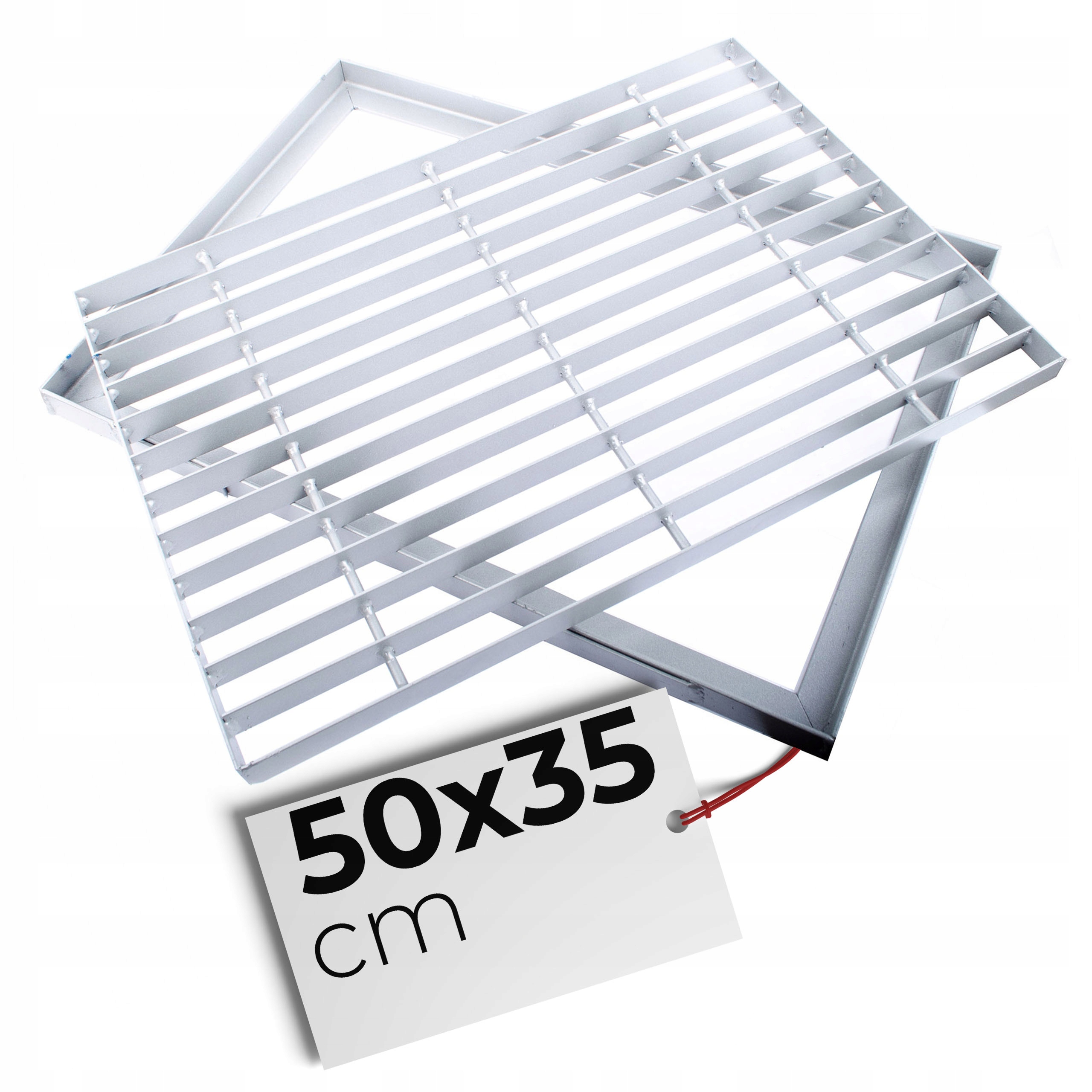 Kovová Stěračka Plochá Mřížka 35 x 50 CM Vyjímatelná, lakovaná Polsko