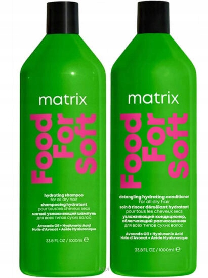 Zestaw kosmetyków Matrix Food For Soft szampon i odżywka 2x 1000 ml