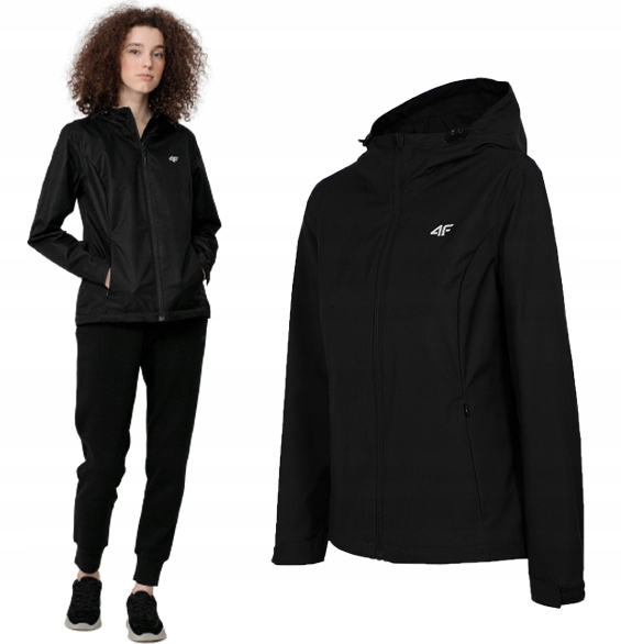 Dámská přechodová bunda 4F KUD351 s kapucí Xs