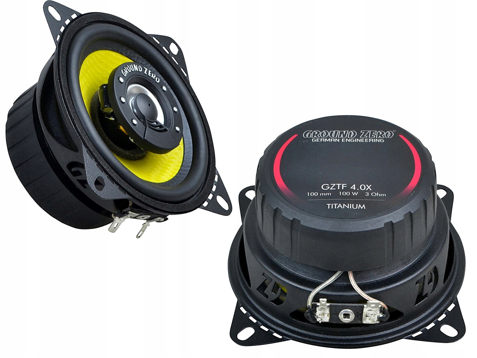 Ground Zero Gztf 4.0X reproduktory do auta 10 cm 100 mm 2 priechodné maskovacie
