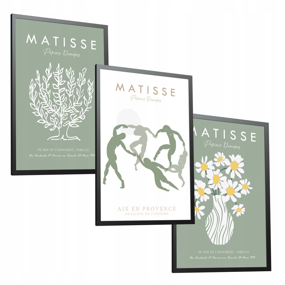 Sada obrazů 40x50 Abstrakce Rostliny Květiny Lidé Člověk Matisse