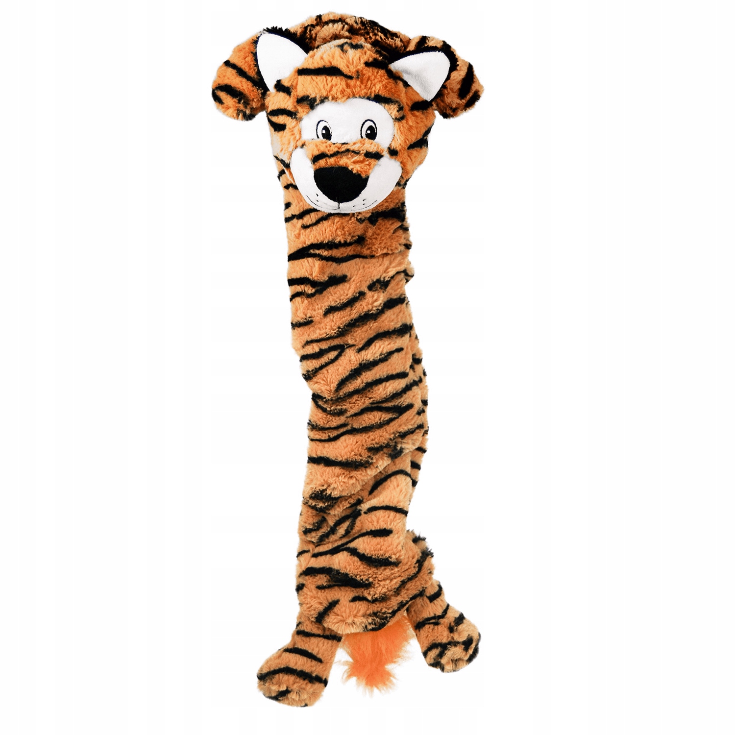 Kong Stretchezz Jumbo Tiger XL – velká hračka pro psy se 3 pískátky 58 cm
