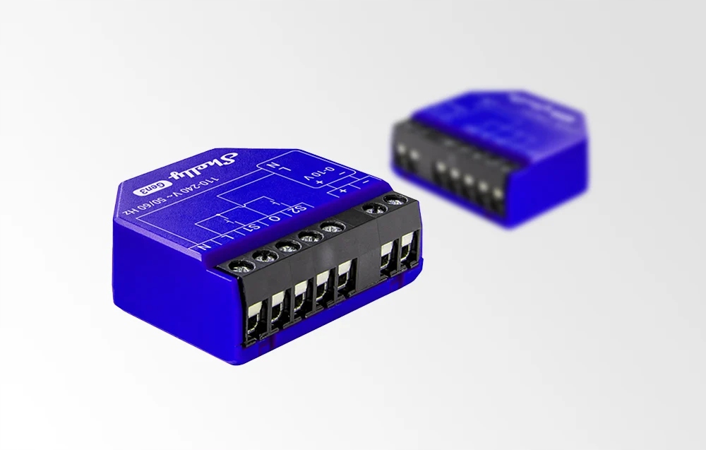SHELLY Pro Dimmer 0/1-10V PM naszynowy modłuł sterowania poziomem jasości światła z pomiarem mocy — 7