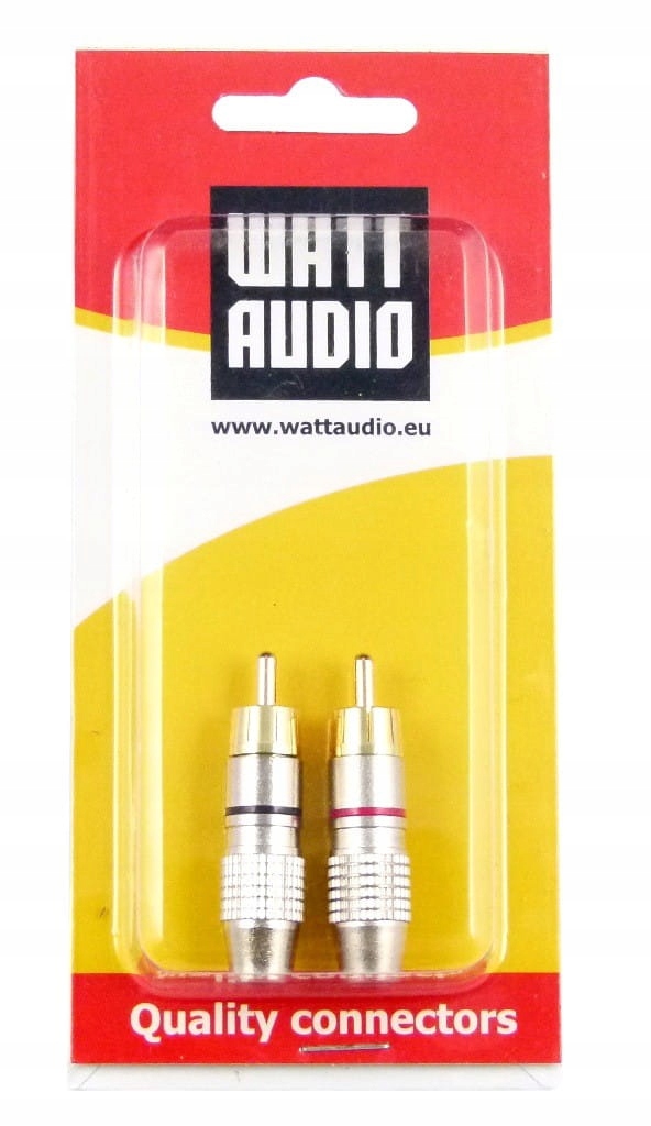 Watt Audio RCA kpl. 2 szt. Profesjonalne wtyki audio
