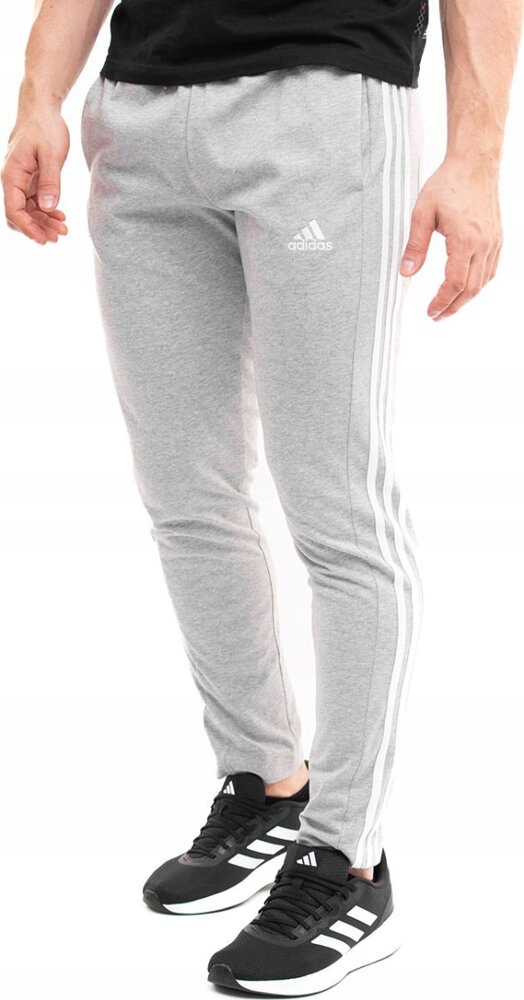 Pánské Kalhoty Adidas Essentials Single Jersey Tapered Open Hem 3-STR, velikost 2XL