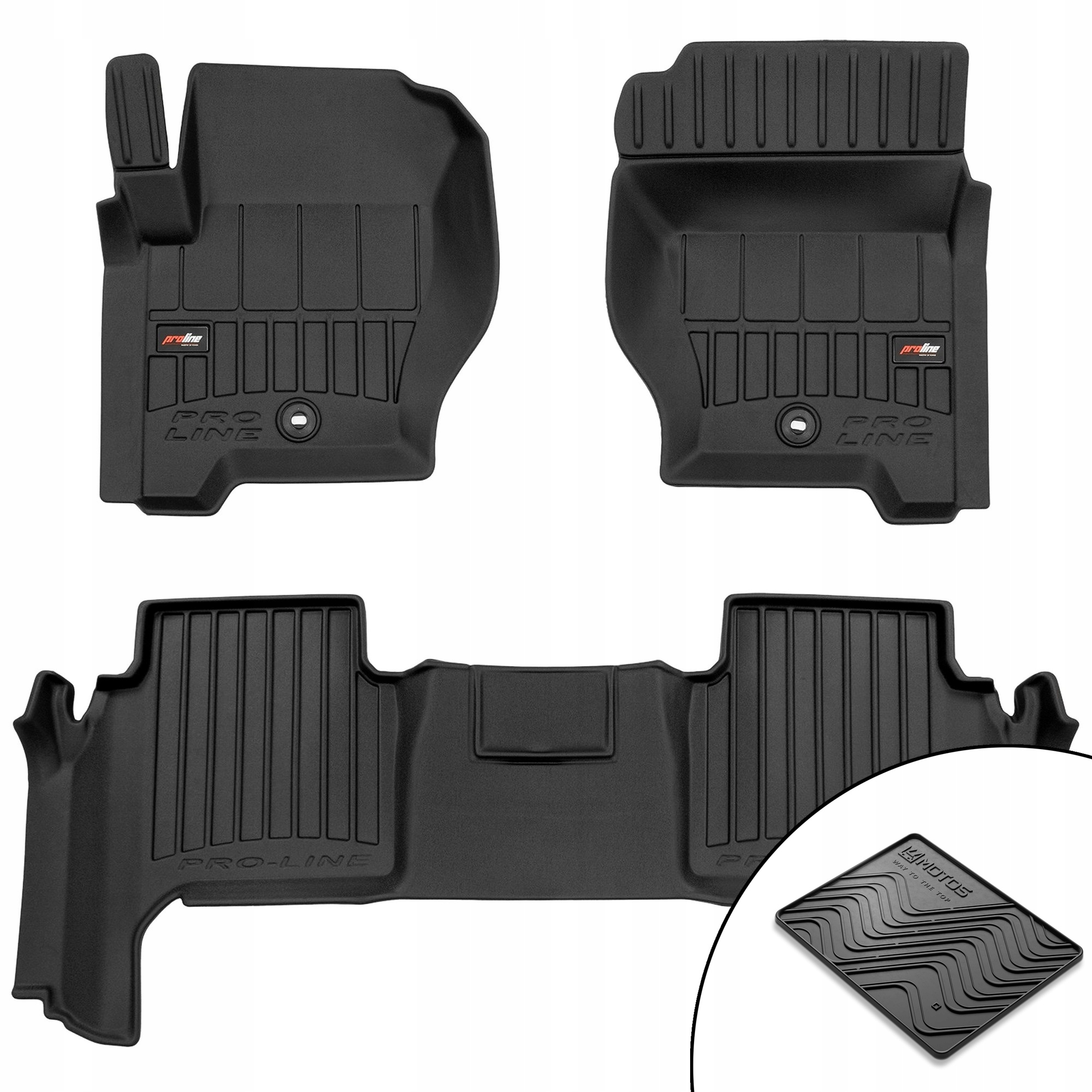 Gumové 3D koberce Land Rover Range Rover Sport I 2005-2013 podložka bonus