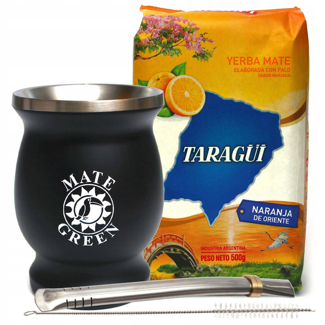 Oranžová sada pro Yerba Mate Taragui terere
