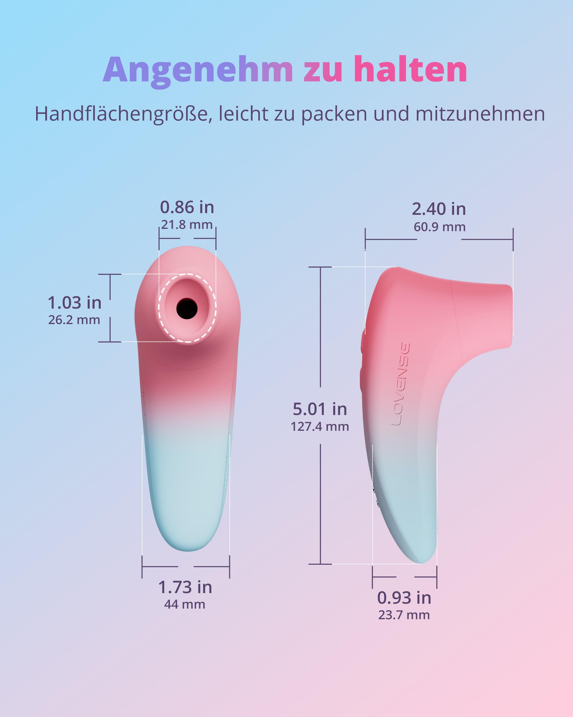 LOVENSE Tenera 2 Klitoris Stymulator Wibracyjny Z Aplikacją Dla Kobiet — miniatura 6