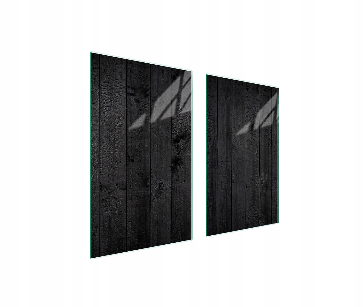 Ochranná Skleněná Deska Na Sporák 75x52 Dřevo Tvrzené Sklo