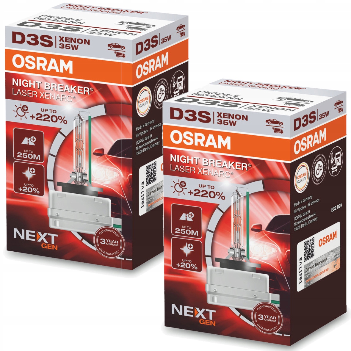 

Żarnik Xenon Osram D3S Night Breaker Next Gen