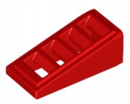 LEGO 1X2 GRILL, SKOS CZERWONY 61409 - 2 SZT