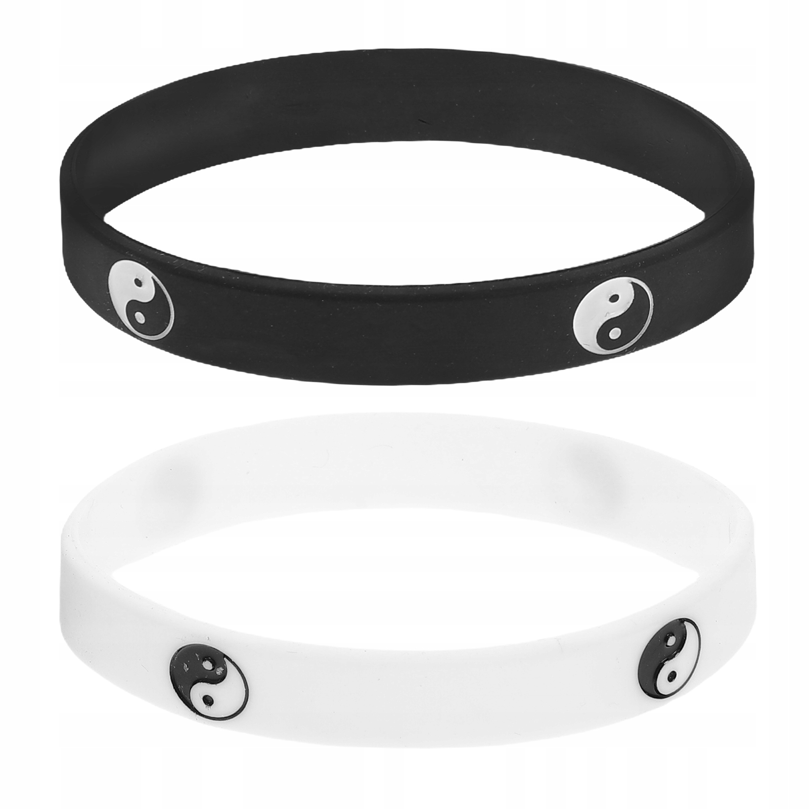 2 Szt. Designerskie Silikonowe Bransoletki Yin Yang Dla Par