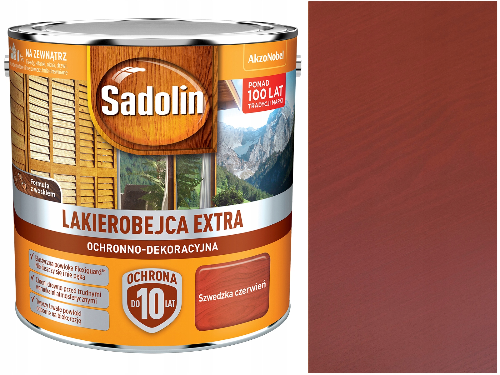 Sadolin Lakobejca Extra Švédská červená 2,5L