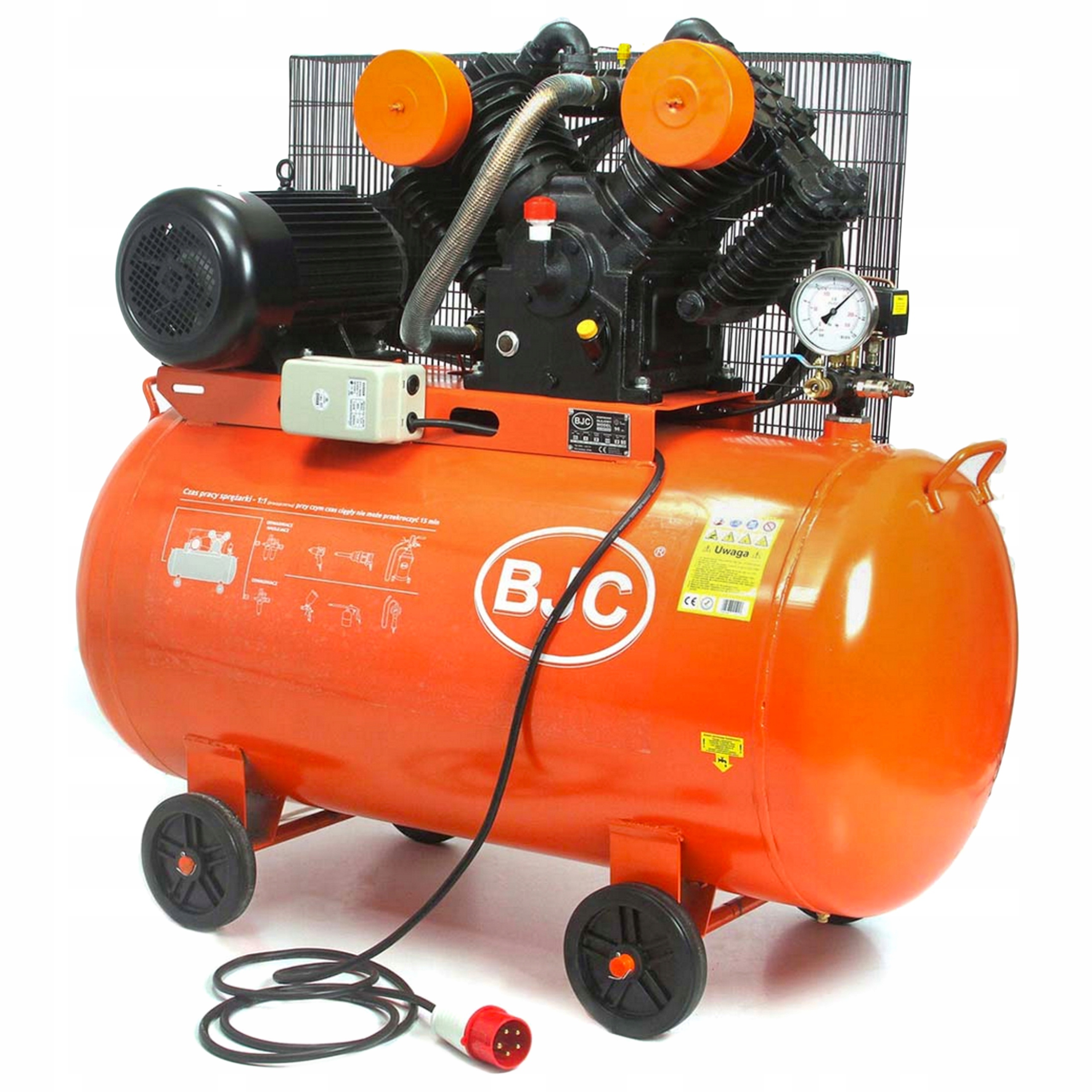 KOMPRESOR OLEJOWY SPRĘŻARKA 350L 4xTŁOK 400V 7,5KW Typ kompresor olejowy