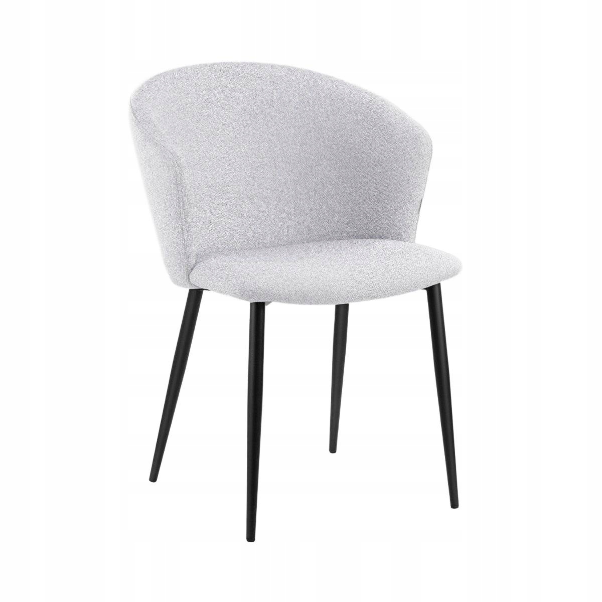 Čalúnená stolička v jedľovom štýle loft Lujo šedá 56,5x59x81 cm Homla