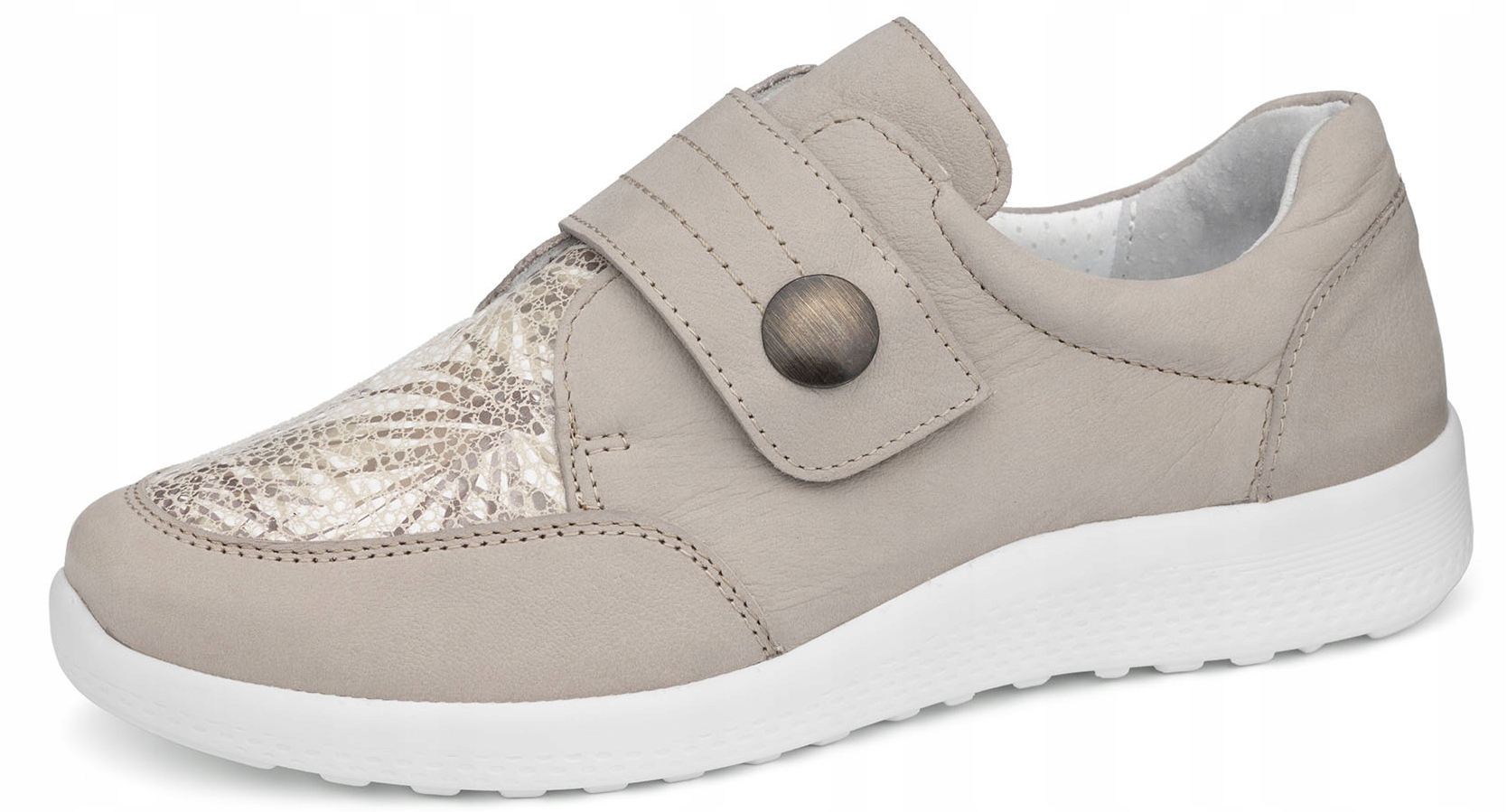 Comfortabel Dámské Kožené Polobotky 940451-08 Béžové Tuhost K Strech vel. 40