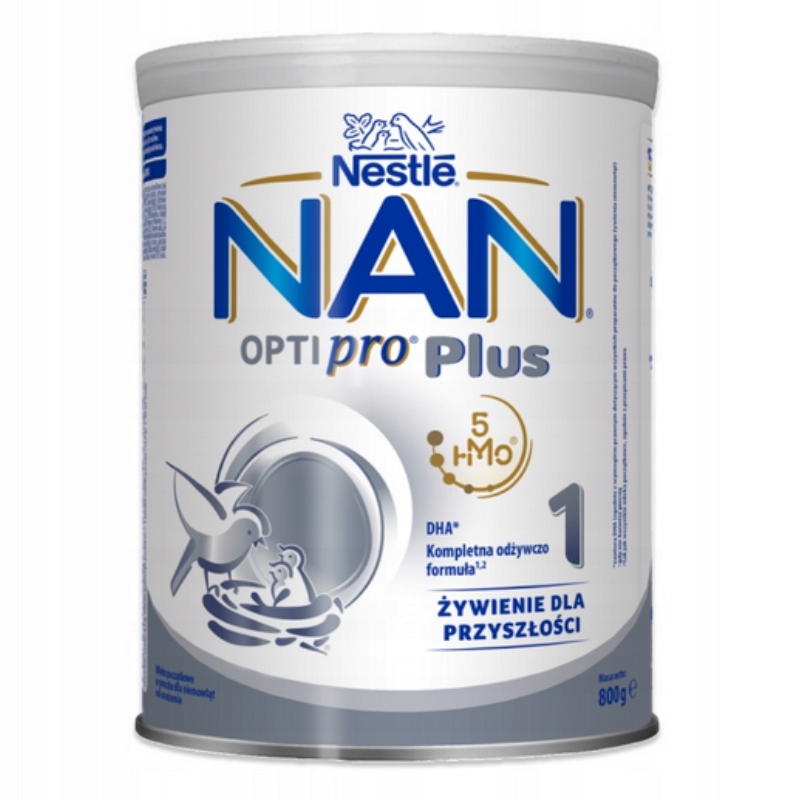 NAN Optipro Plus 1 Mleko Początkowe 800g Nestle