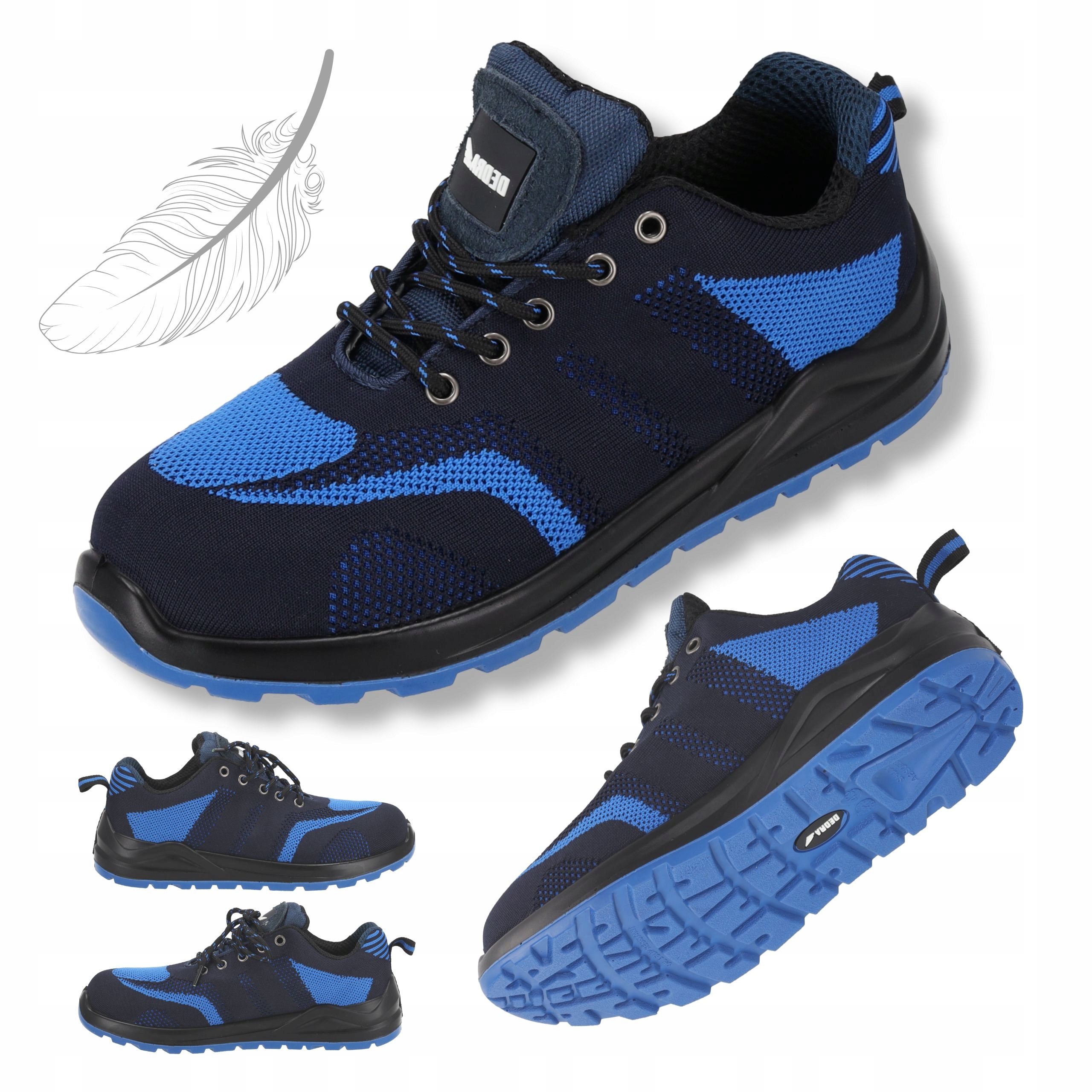 Buty robocze Lekkie półbuty męskie Bhp Dedra kat O1 Fo Sr r 39 Bez Podnoska