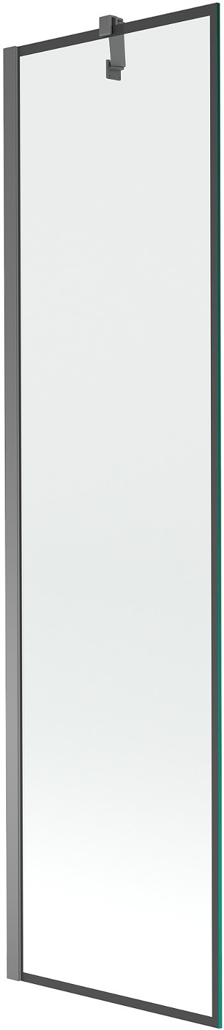 Mexen Next vana paravan 1-křídlový 50 x 150 cm, černý vzor, gun metal 895