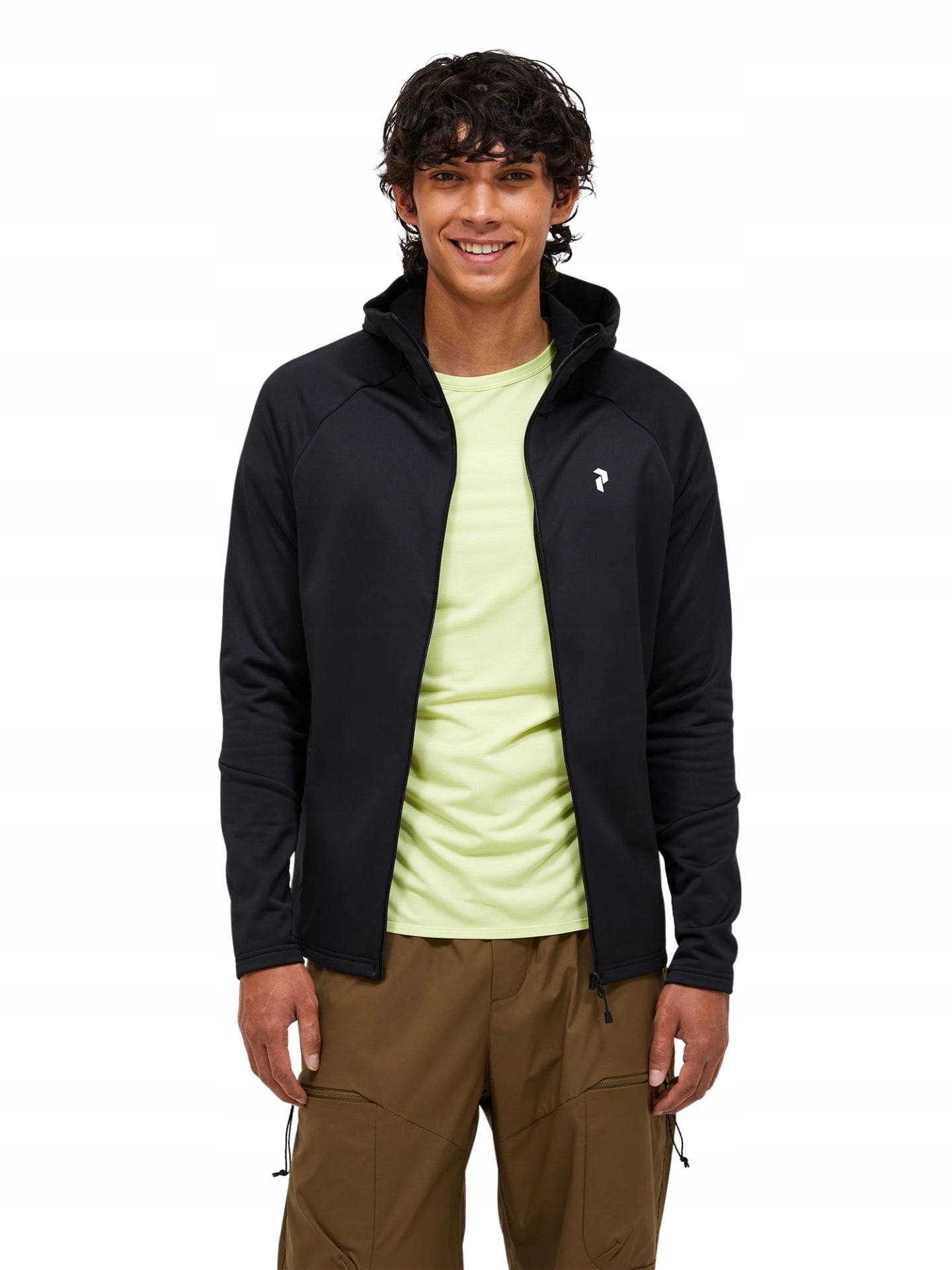 Mikina Peak Performance M Rider Essentials Zip Hood Jacket Black M