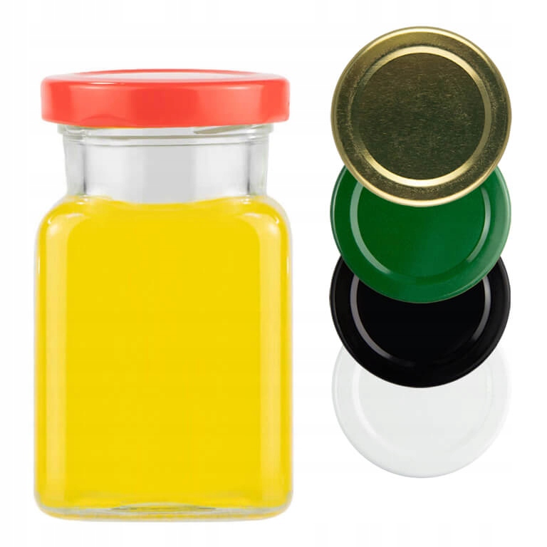 

5x Szklany Słoik Słoiczek Kwadratowy 150ML Dżem
