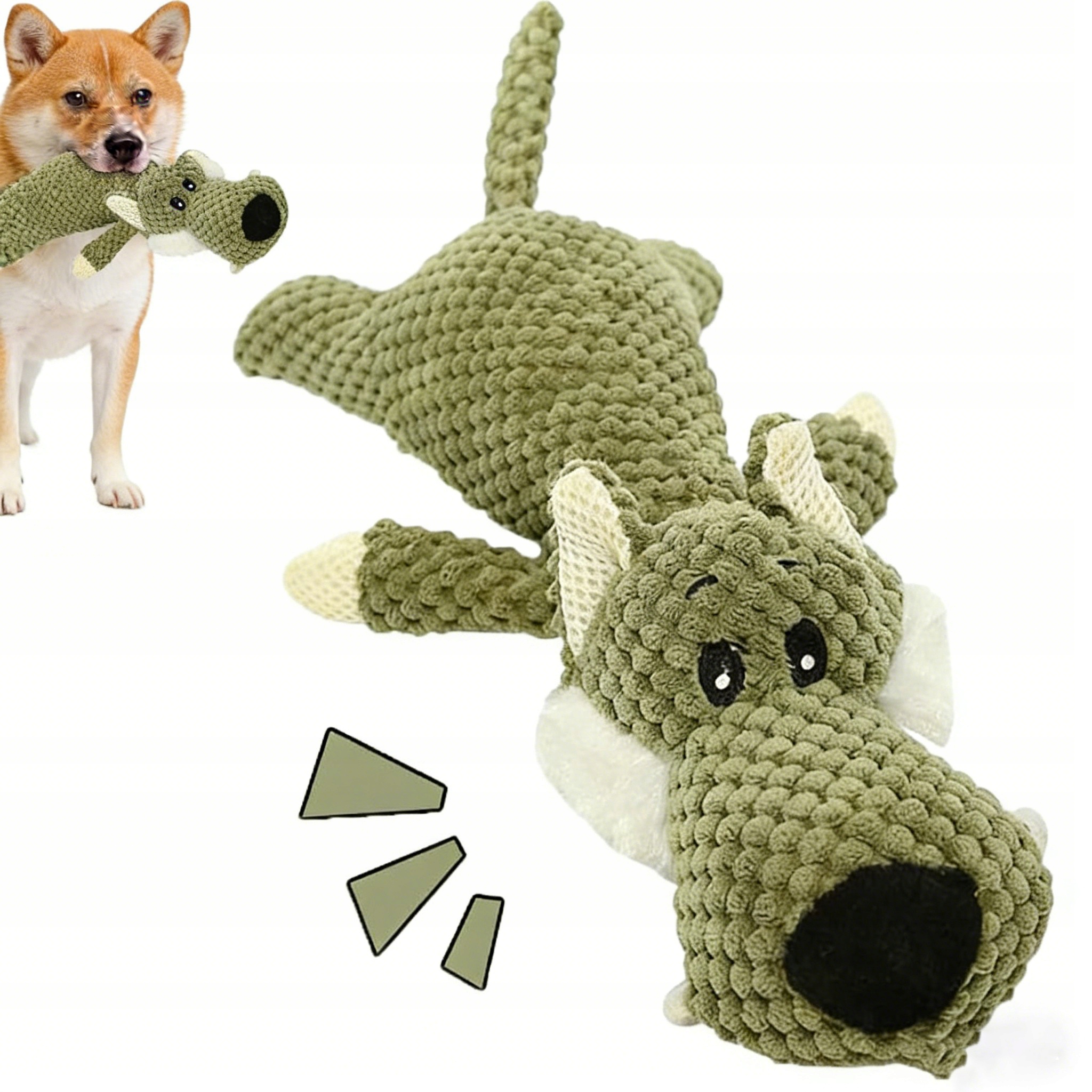 Hračka Pro Psa A Kočku XXL Plyšová K Zužvání, Vycpaná, Se Zvukem, Odolná 37,5x15x7,5 CM