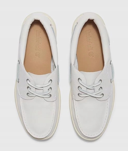 Timberland Lodičky Portofino Pier Full Grain Bílé R47,5