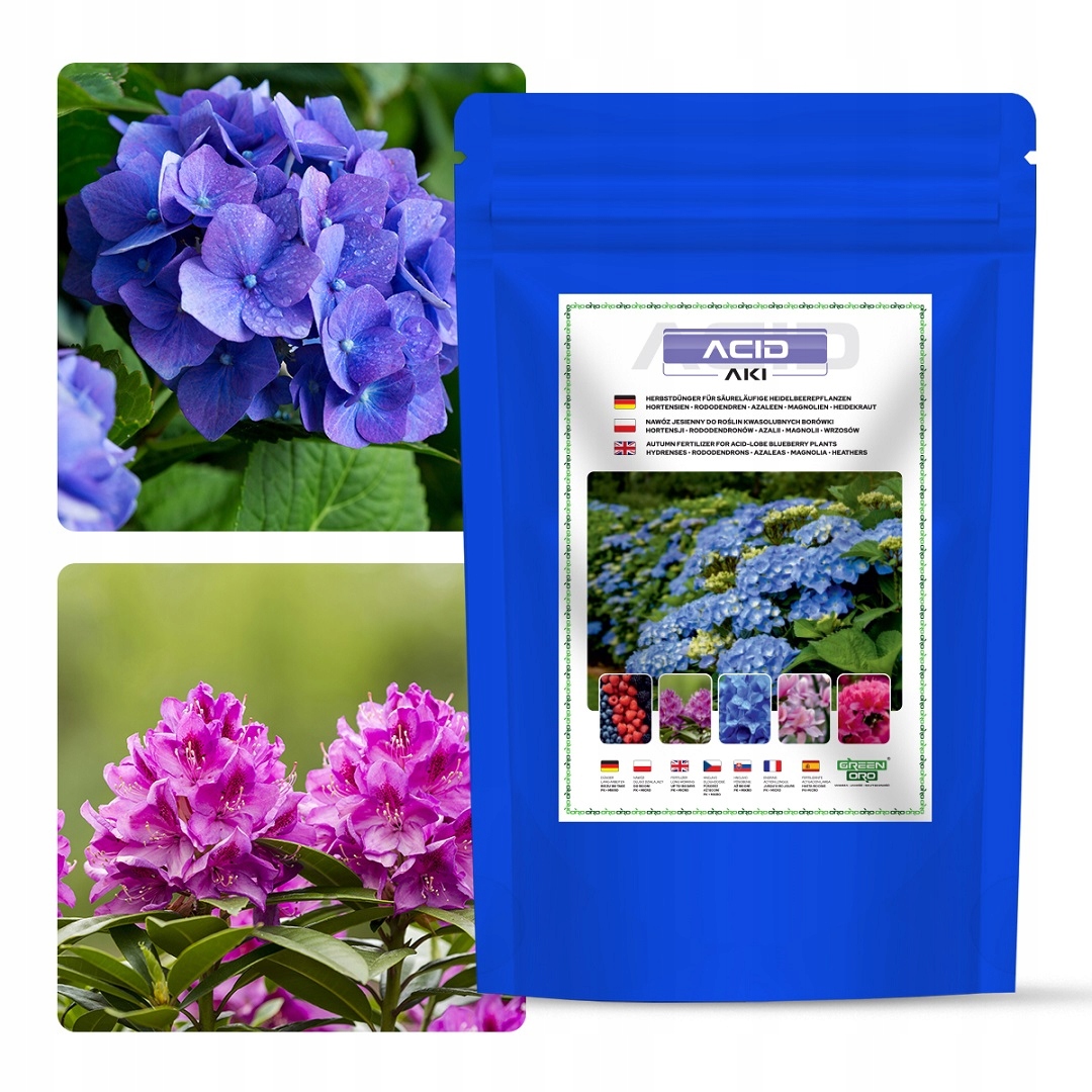 Nawóz Jesienny do Hortensji Rododendronów Azalii Magnolii ACID AKI 1,5kg