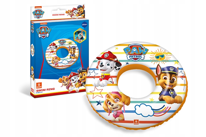 ZESTAW PLAŻOWY BASENOWY DLA DZIECI PIŁKA KOŁO RĘKAWKI PSI PATROL PAW PATROL Kod producenta 1166282 + 1166305 + 1166299