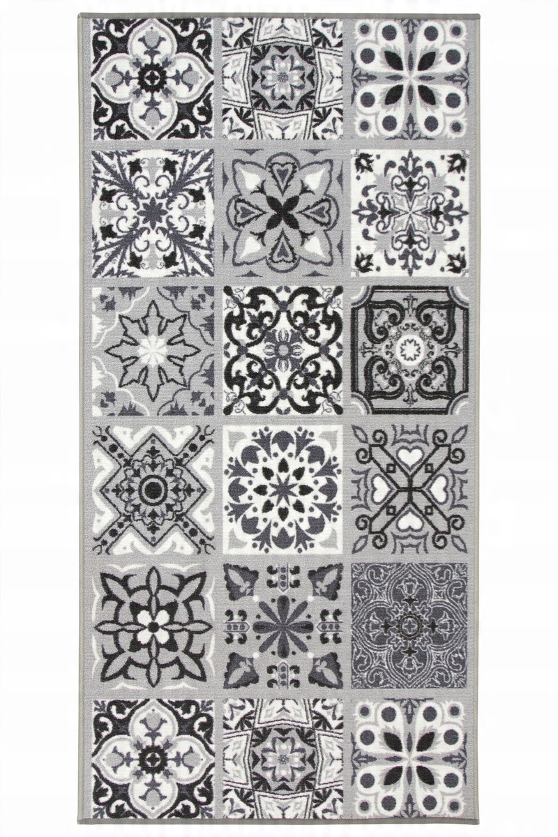 

80x180 cm Podgumowany Dywan Patchwork Mozaika