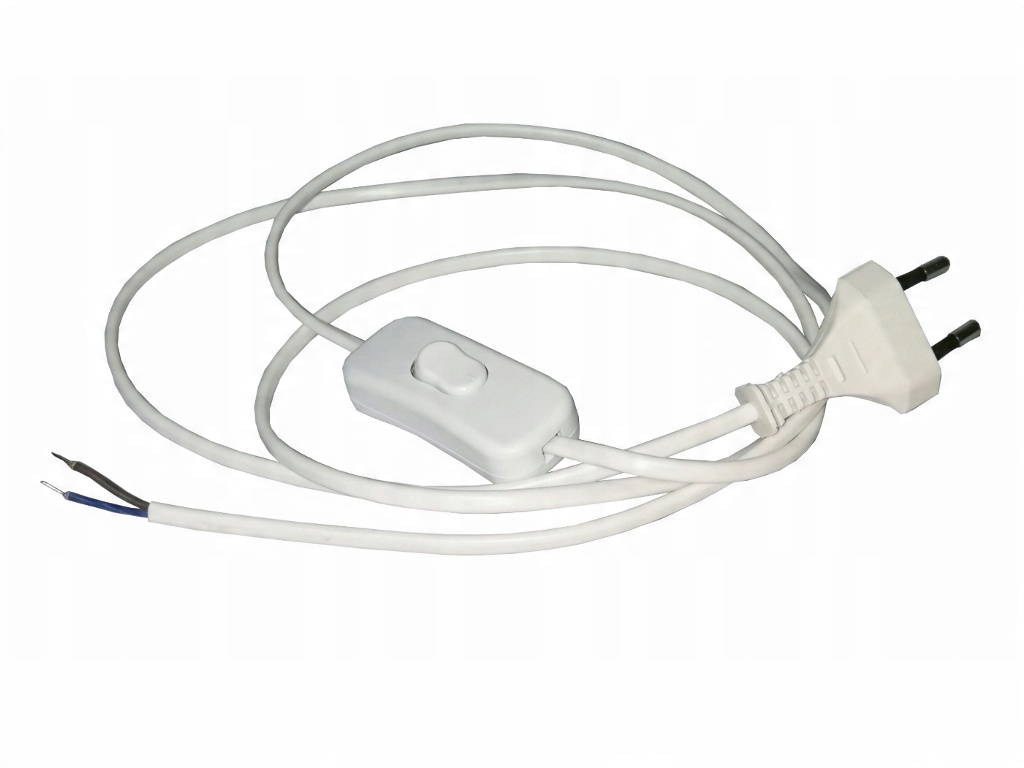 

Przewód Kabel 2m 2x0,75mm2 z wyłącz PC1 i wtyczką