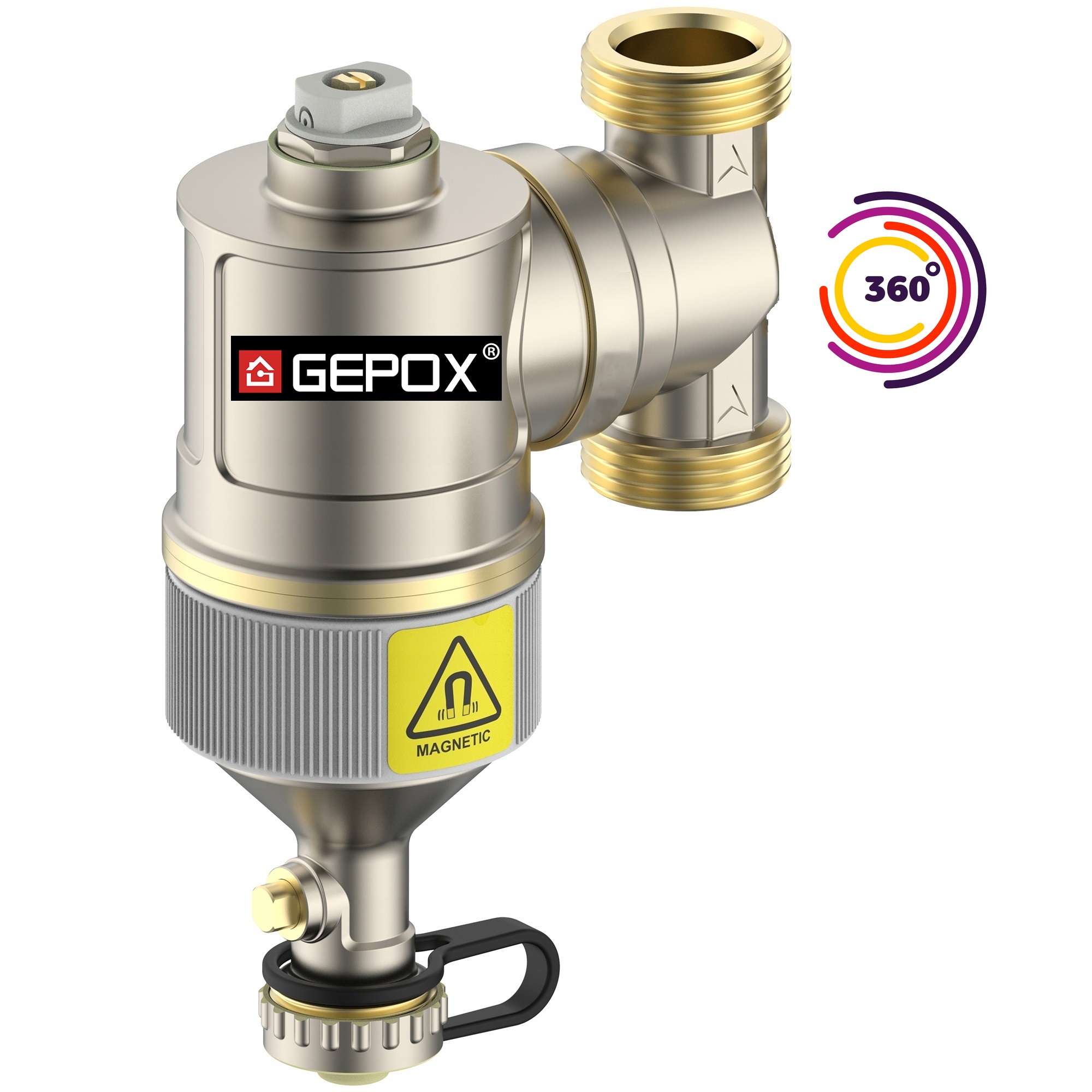 Filtr Magnetický Separátor 1" Otočný 360 Gepox