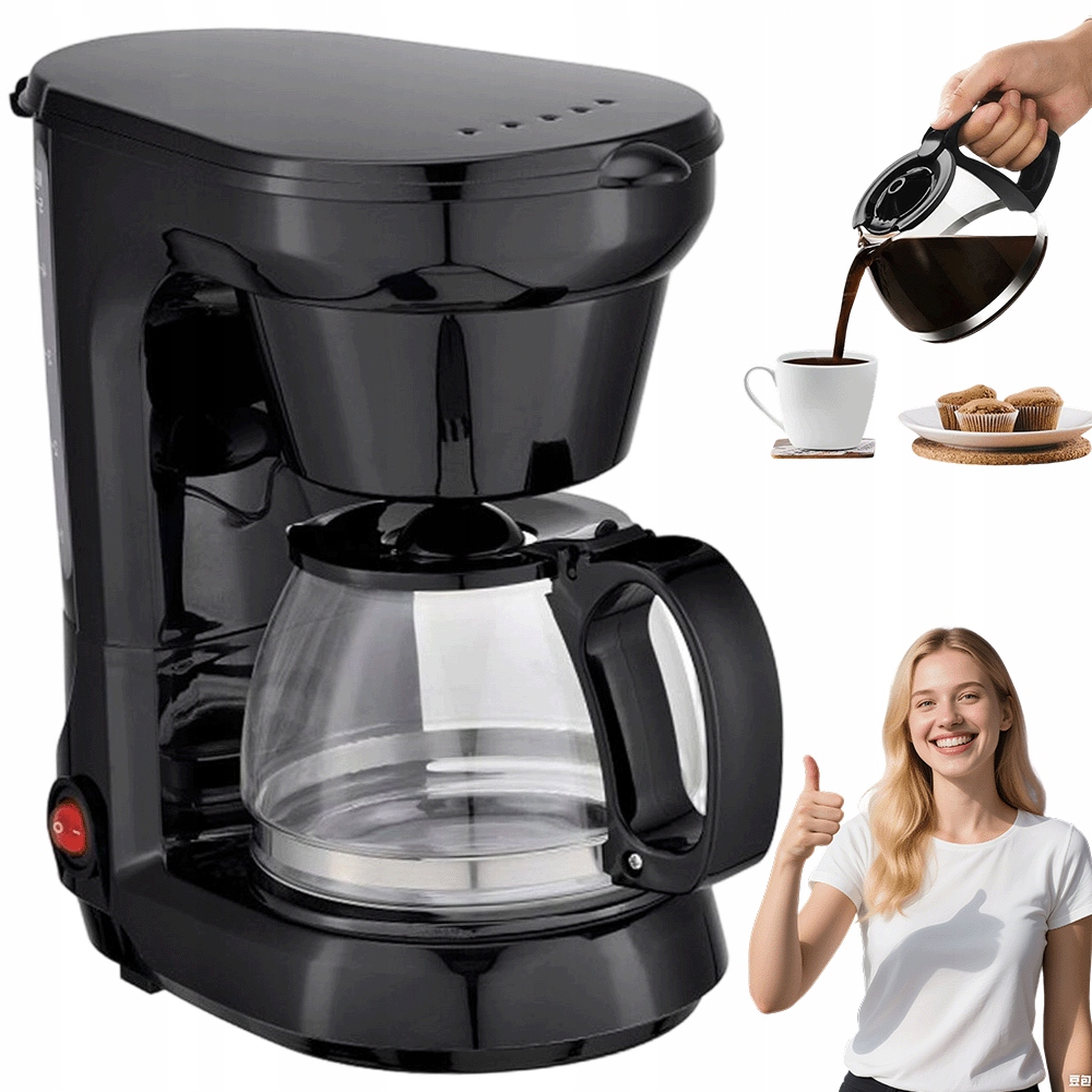 Skleněný Kávovar 750 ML S Jednoduchým Čištěním A Obsluhou Dárek