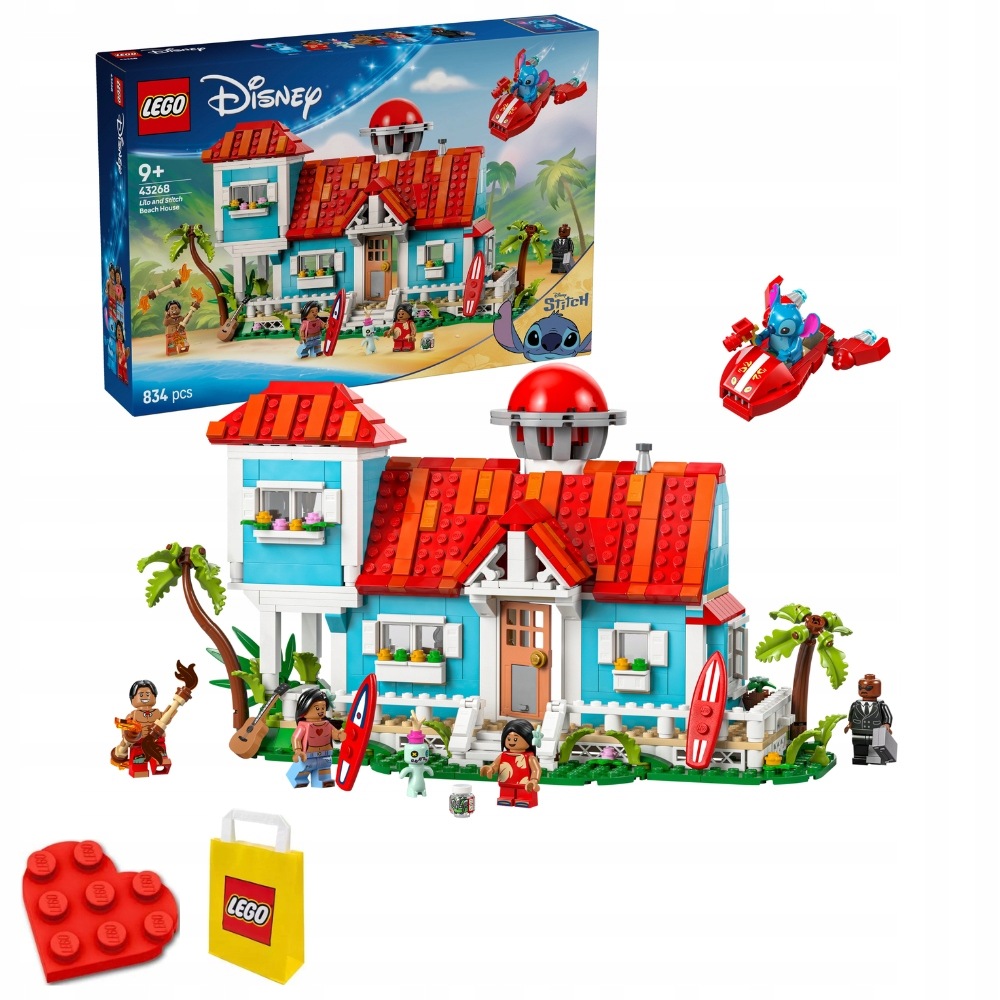 stavebnice Lego Disney 43268 Domeček na pláži Lilo a Stitcha