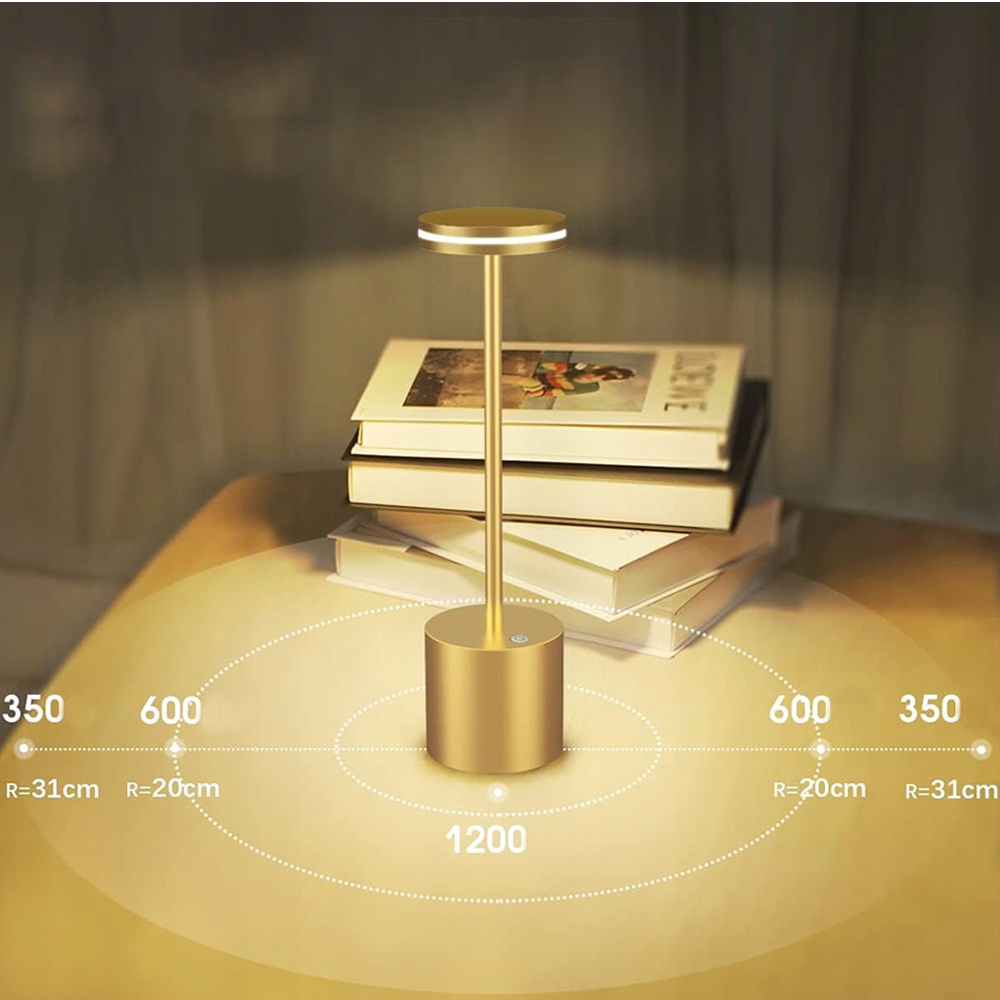 KREATYWNE ŚWIATŁO NOCNE DEKORACJA BAROWEGO Gold 4W 40LED Długość/wysokość 21 cm