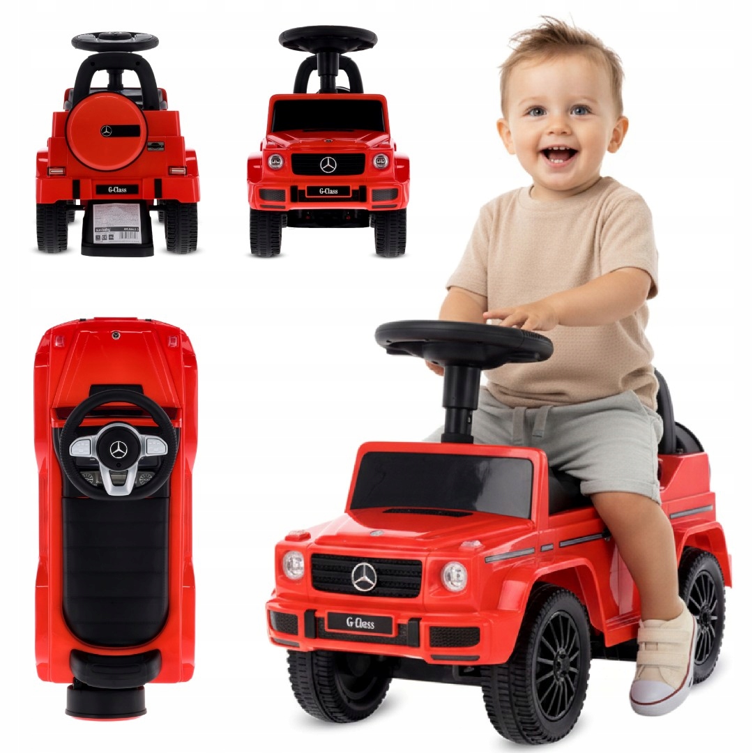 Jeździk Pchacz Chodzik dla dzieci Mercedes Benz G Pchacz Schowek dźwięk