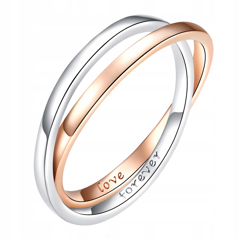 

Srebrny Pierścionek podwójny srebro 925 roz. 16