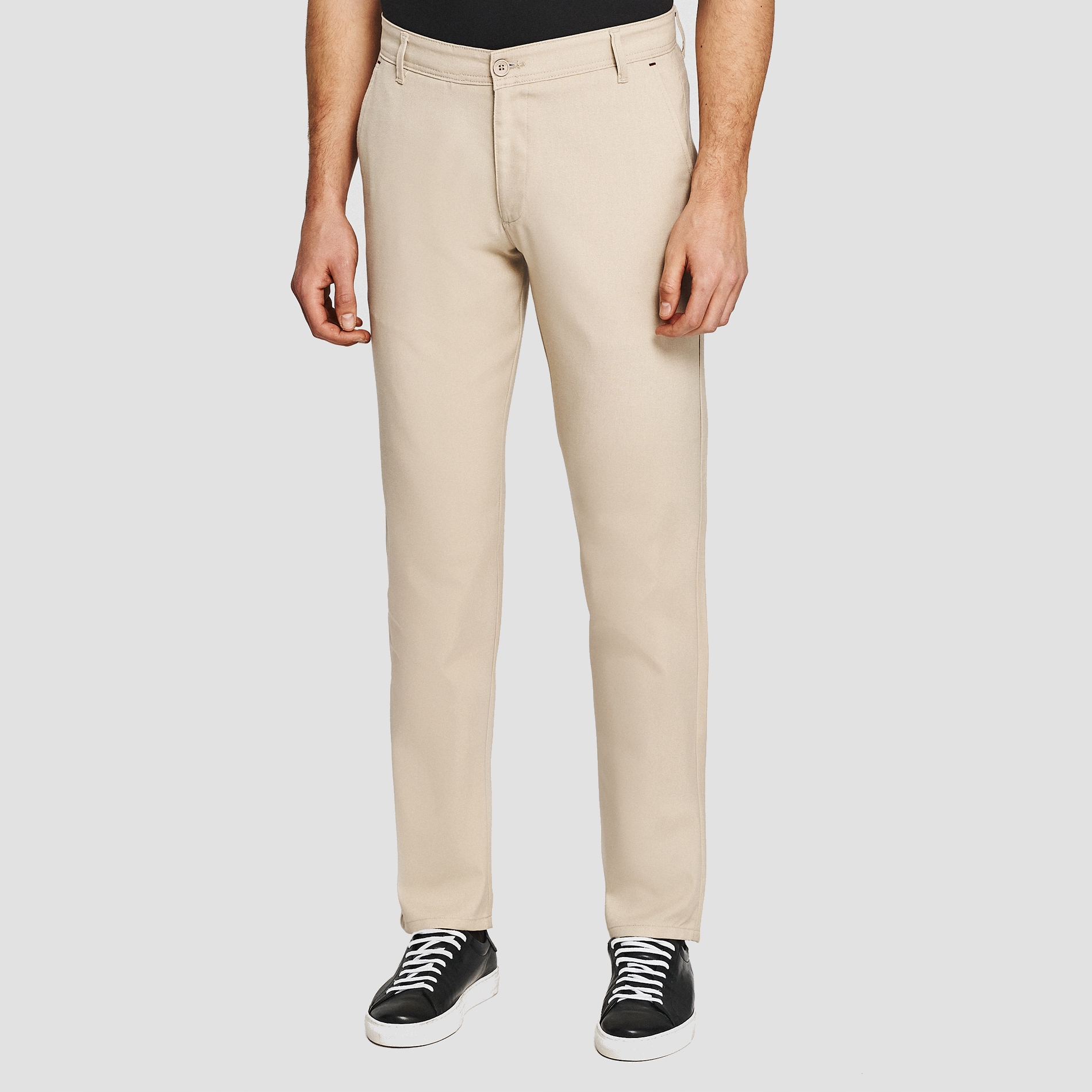 Béžové pánské chino kalhoty Regular Fit Pako Lorente vel L32 W32