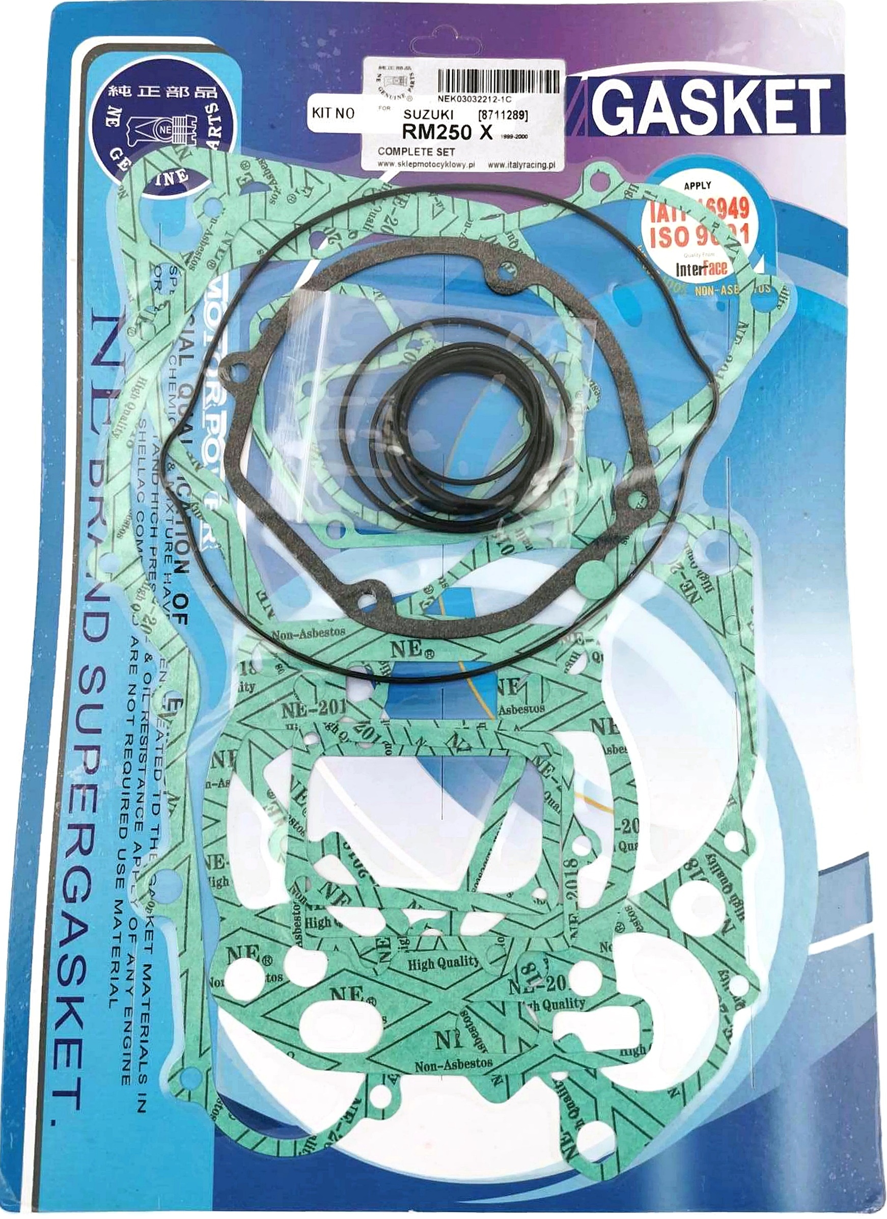 IR USZCZELKA USZCZELKI SUZUKI RM 250 RM250 99-00